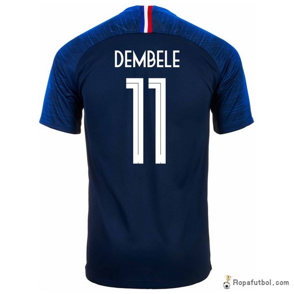 Camiseta Francia Replica Primera Ropa Dembele 2018 Azul